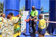 Ribbon cutting at the newly refurbished Douglas Water Treatment Works